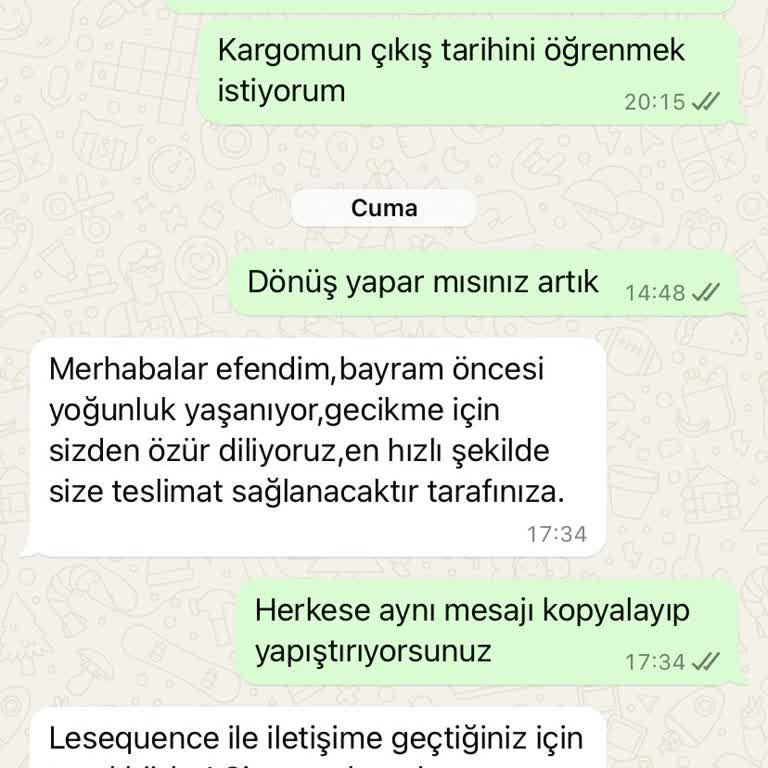 Lesequence Sitesinden Sipariş Ettiğim Elbise Hala Gelmedi!
