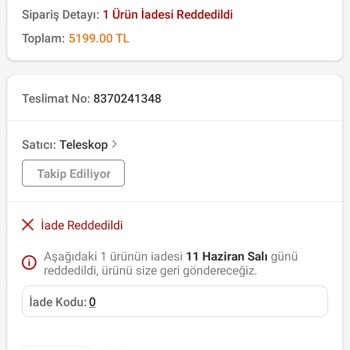Trendyol Şikayet Elektronik Eşya