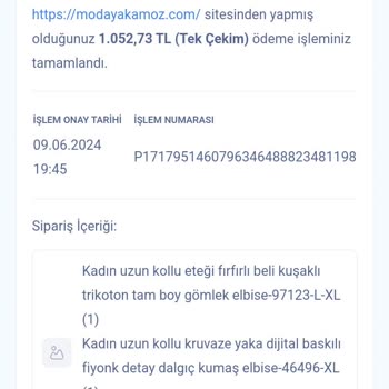 Modayakamoz Sipariş Takibini Lütfen Yapın.