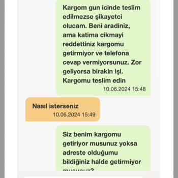 Bir Günde Kargo Şirketine Asla Ulaşılmıyor Ve Muhatap Yok!