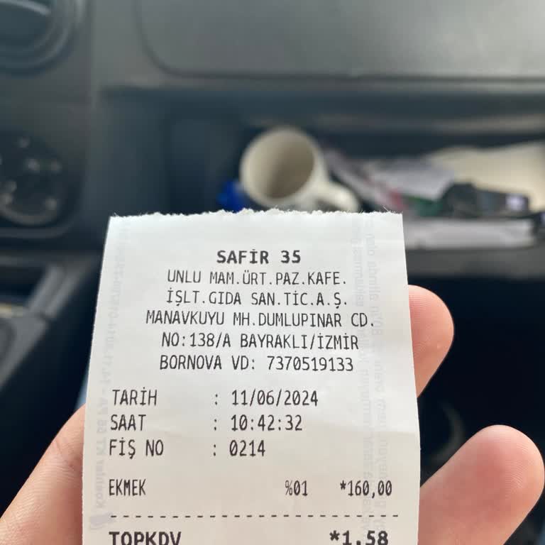 Safir Fırın & Cafe KDV Düşük Göstermek İçin Ekmek Fişi Kesiyor