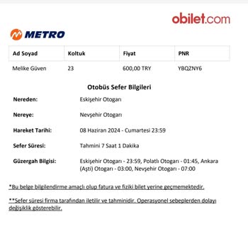 Metro Turizm İle Hayal Kırıklığı: Konforsuz Ve Profesyonellikten Uzak Bir Seyahat