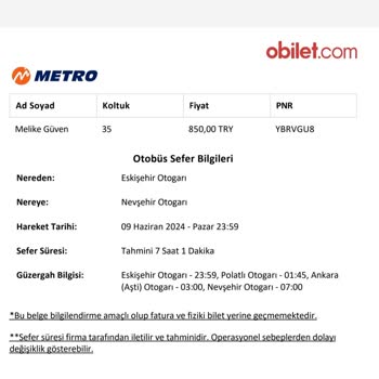 Metro Turizm İle Hayal Kırıklığı: Konforsuz Ve Profesyonellikten Uzak Bir Seyahat