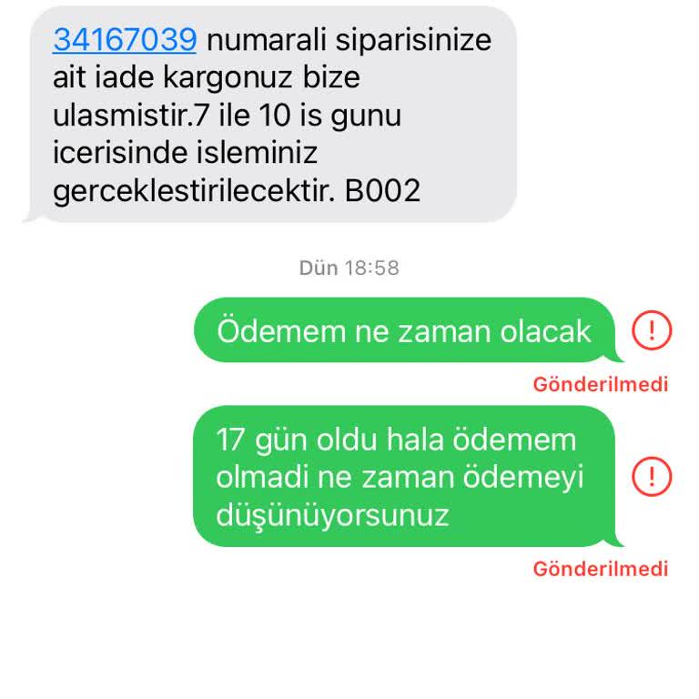 Sefamerve İade Ödemesi Gecikmesi
