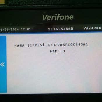 Verifone Kasa Şifresi Sorunu