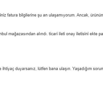 W Collection Keten Pantolonun Kalite Sorunları Ve Değişim Talebi