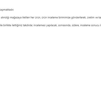 W Collection Keten Pantolonun Kalite Sorunları Ve Değişim Talebi