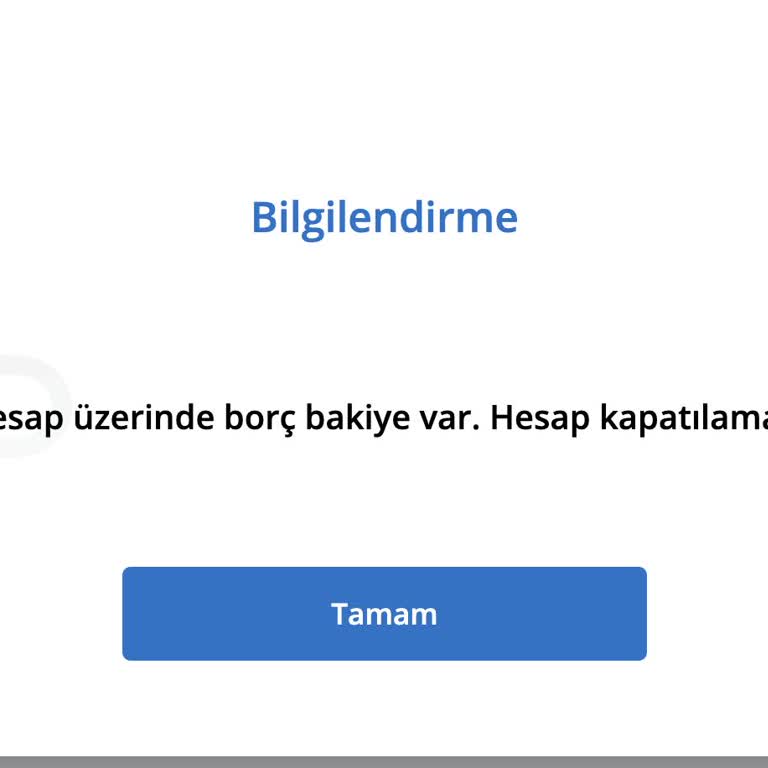 Denizbank Hesap Üzerine Borç Bakiye Var Uyarısı