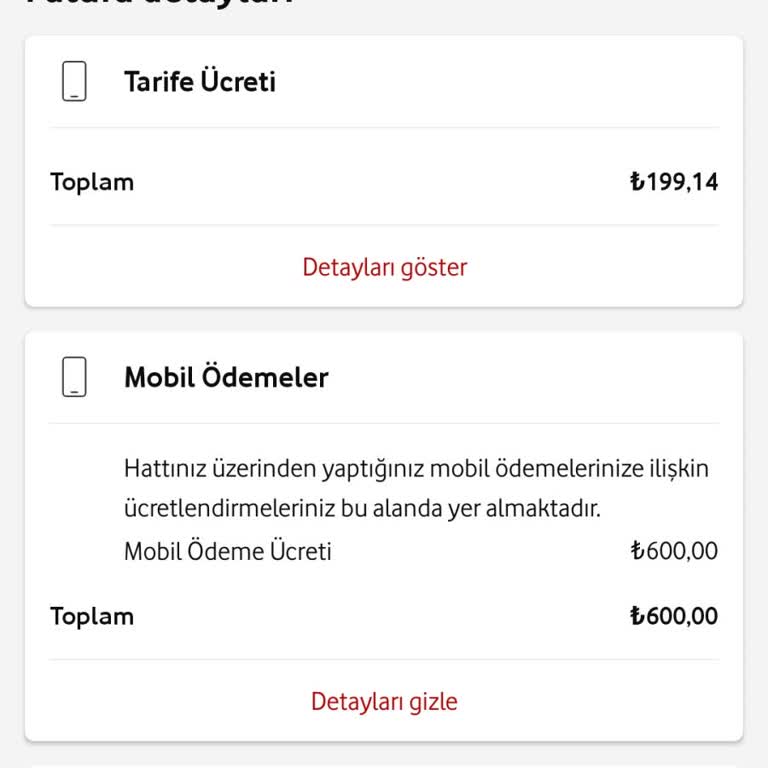 Vodafone Mobil Ödeme Sorunu