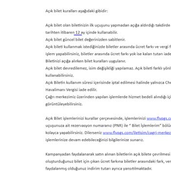 Pegasus Ücret İadesi Alamama