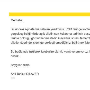 Pegasus Ücret İadesi Alamama