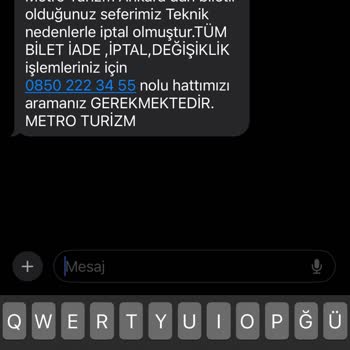 Metro Turizm Mağduriyeti Yolculuğa Bir Gün Kala