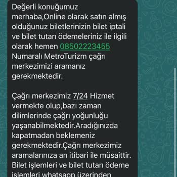 Metro Turizm Mağduriyeti Yolculuğa Bir Gün Kala