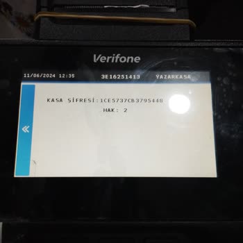 Verifone Yazar Kasa Şifresi