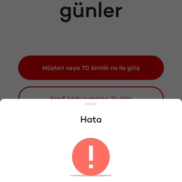 Akbank Mobil Uygulama Giriş Hatası