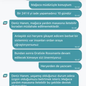 Watsons Online İade Sorunu