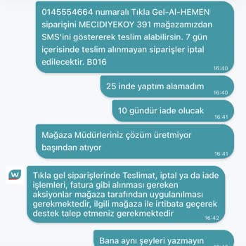 Watsons Online İade Sorunu