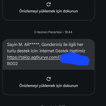 AGT Kurye Kargo Teslim Edilmiyor.