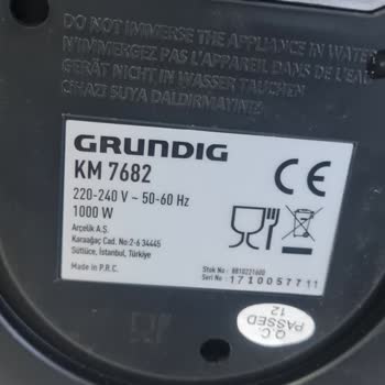 Grundig Filtre Kahve Mak. Demlik Haznesi Üretilmiyormuş!