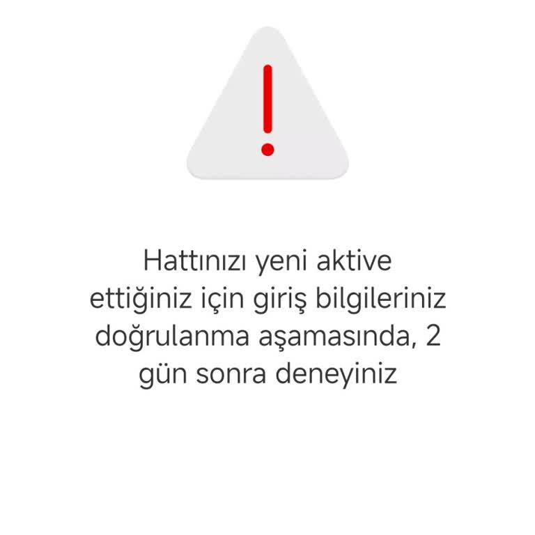 Vodafone Hat Aktivasyonu Hatası