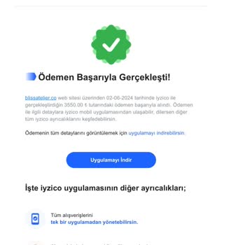 Bliss Atelier Ürünü İade Edemiyoruz