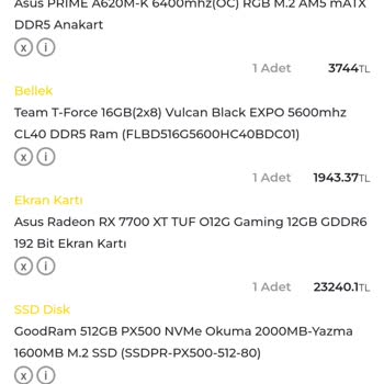 Sinerji Bilgisayar 1 Kasa 2 Ekran Kartı Fiyatına Satılıyor