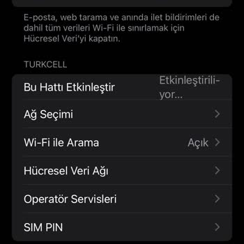 Turkcell E-sim Aktifleştirme Problemi