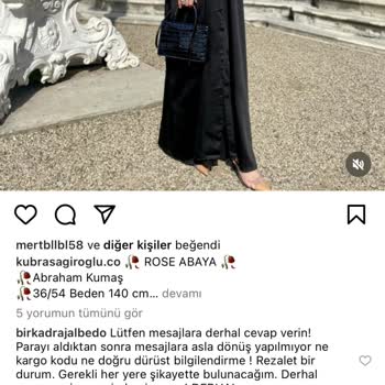 Kübra Sağıroğlu Abaya Siparişi Verdim Asla Geri Dönüş Olmuyor 2 Hafta