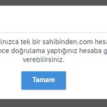 Sahibinden E Devlet Doğrulama Hatası