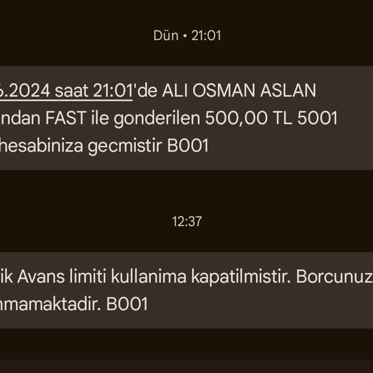 Ziraat Bankası Harçlık Avans Problemi