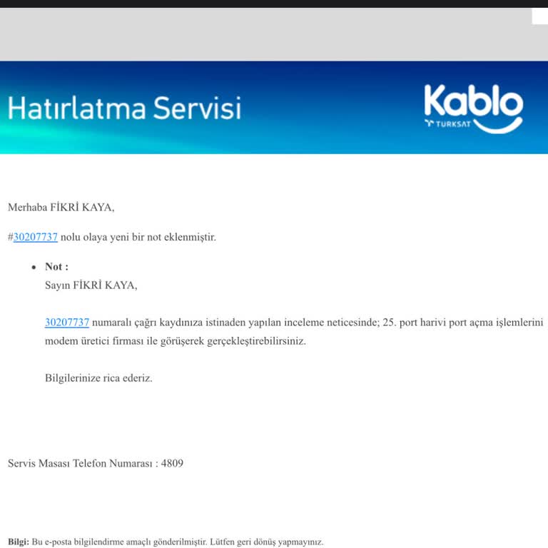 Kablo Net Modeme Port Açamıyor