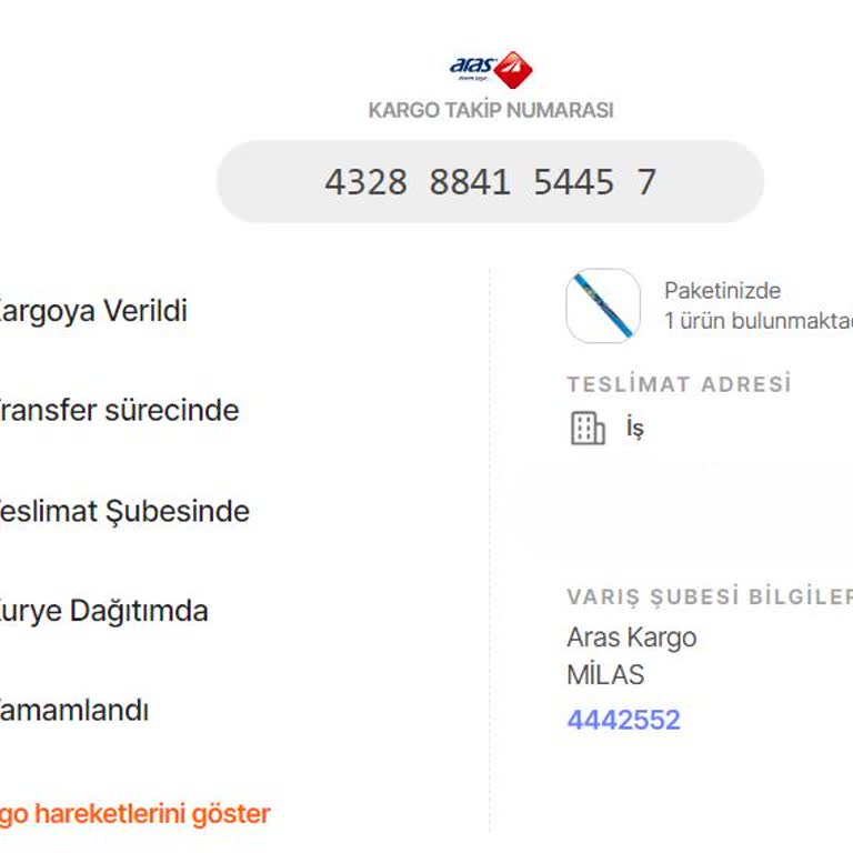 Aras Kargo Teslim Edilemeyen Ve Kaybedilen Kargo