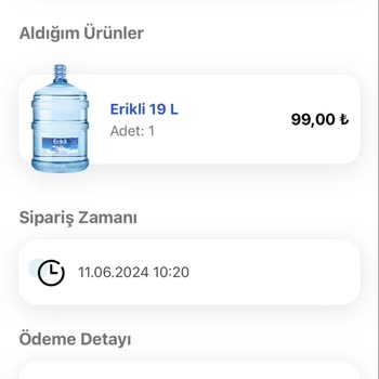 Erikli Su Siparişi Ücreti Ödememe Rağmen Saatinde Getirmedi