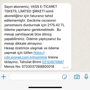 Pronet Firmasının Sürekli Fahiş Fiyatlarla Ödeme Alması