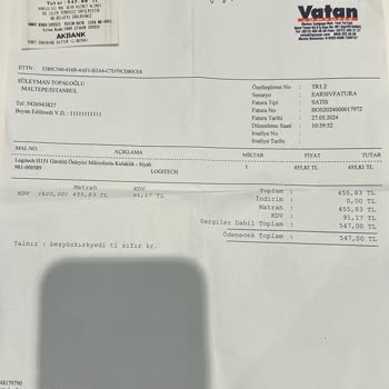 Vatan Bilgisayar Vatan İade Sorunu
