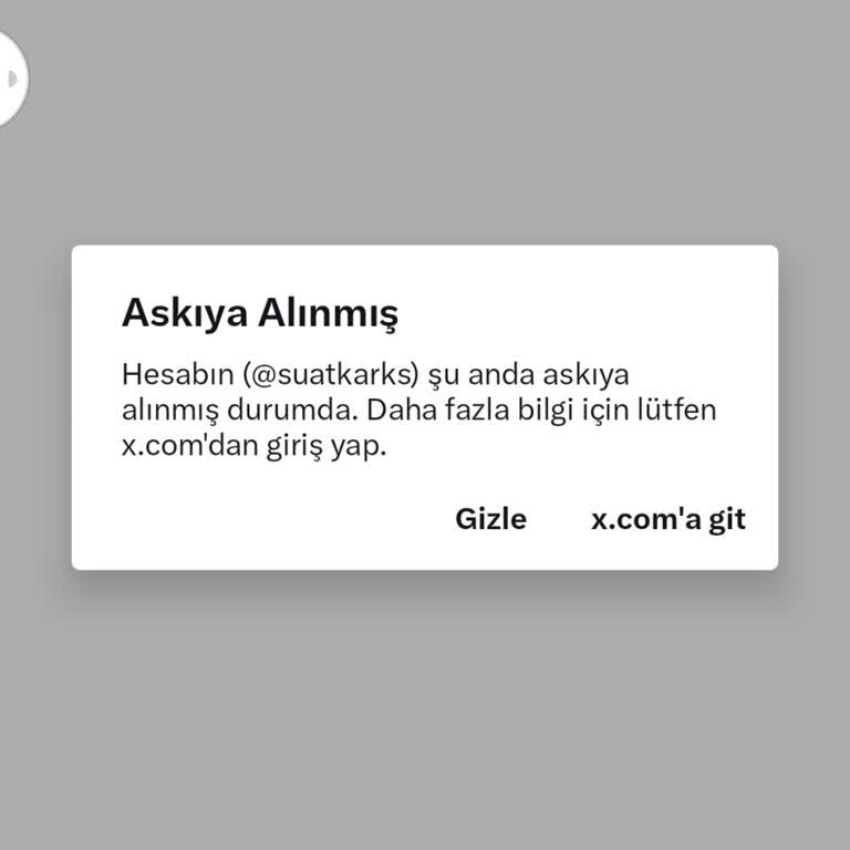 Twitter Hesabım Askıya Alındı, Sebebini Bilmediğim Bir Konu