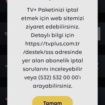 TV Plus Aboneliğimi İptal Etmiyor!