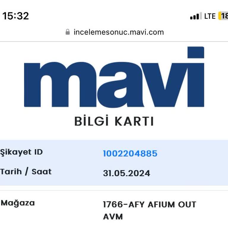 Mavi Kalite Ekibine Gönderilen Pantolon Kaç Gündür Sonuç Alamadı