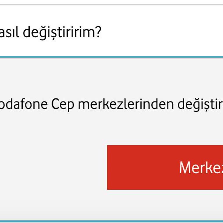 Vodafone Fatura Adresimin Doğru Şekilde Değiştirilememesi