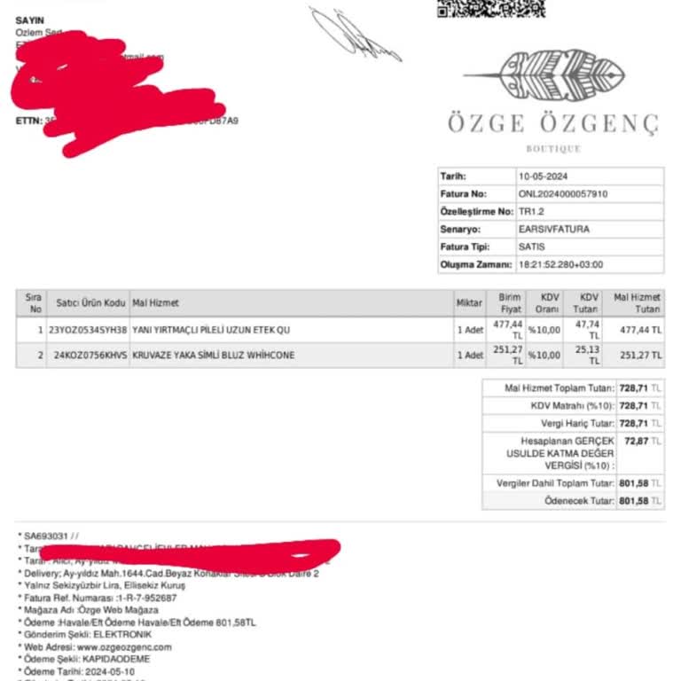 Özge Özgenç İade Onayı Ücreti Ödenmiyor