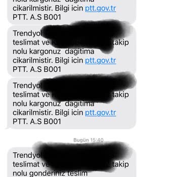 PTT Kargo PTT Manavgat Kargo Getirmiyor