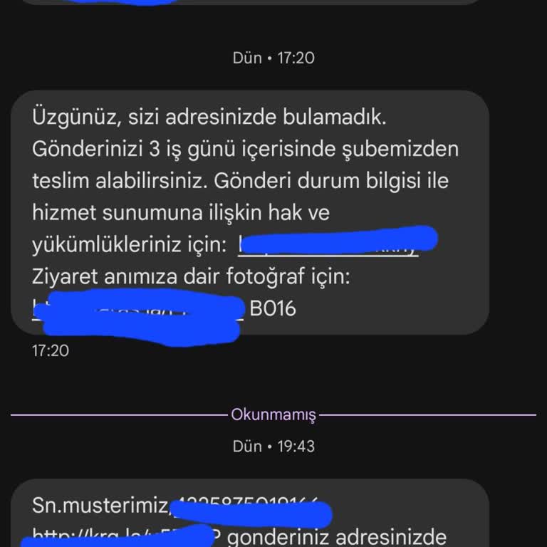 Aras Kargo'nun Adrese Gelmemesine Rağmen Gelmiş Gibi Davranması