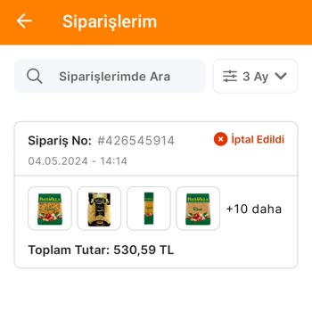Migros Sanal Market Pişmanlığı