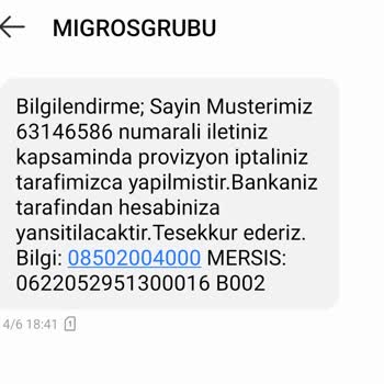 Migros Sanal Market Pişmanlığı