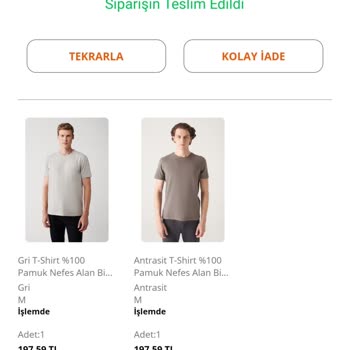 Avva Yanlış Ürün Gönderimi