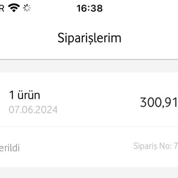 Vodafone Her Şey Yanımda Yapılan Alış Verişteki Adet Eksikliği