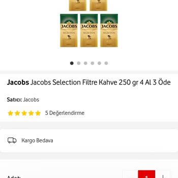 Vodafone Her Şey Yanımda Yapılan Alış Verişteki Adet Eksikliği