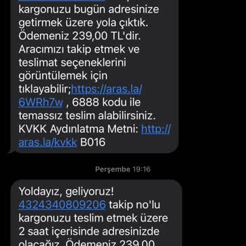 Aras Kargo İzmir Torbalı Yazıbaşı Şubesinden Şikayetçiyim
