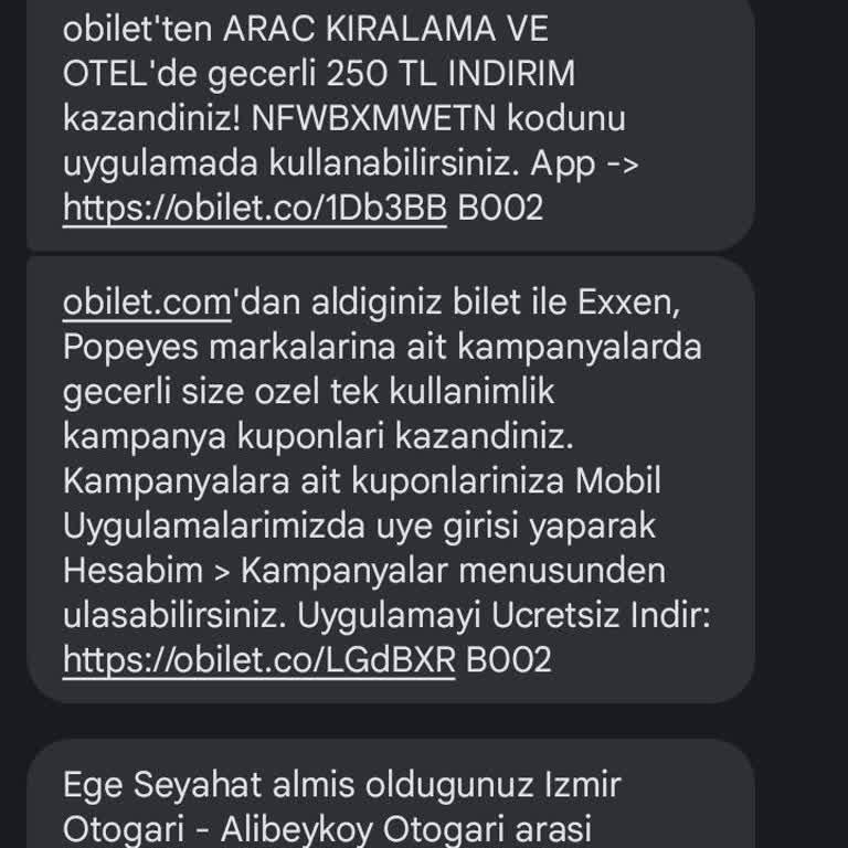 Obilet Bilet İadesi Hk.