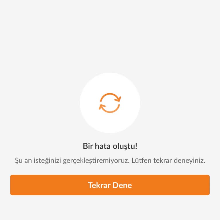 Trendyol Uygulamasında Siparişlerde Hata